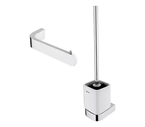 Svietidlá NIMCO NK set-94KN-26 - Nástenná WC štetka a držiak toaletného papiera NIKAU chróm NK set-94KN-26