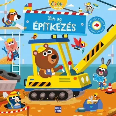 Leporelá, krabičky, puzzle knihy Örökmozgók: Vár az építkezés