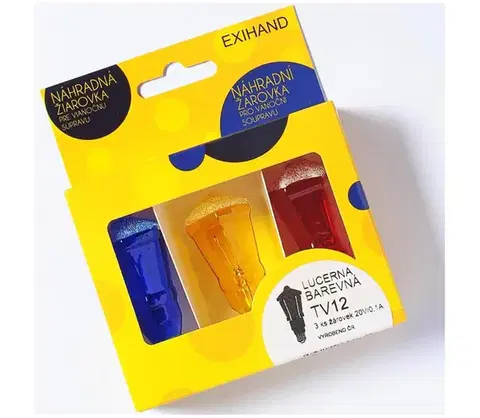Žiarovky  SADA 3 x Náhradná žiarovka LANTERN E10/20V/0,1A farebná 169700.B