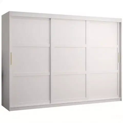 Šatníkové skrine Skriňa Amiro 1 250 biely/biely