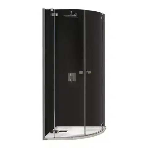 Sprchové kúty 90x90 Štvrťkruhový Sprchový kút.KP4/FREE 90 WO chróm