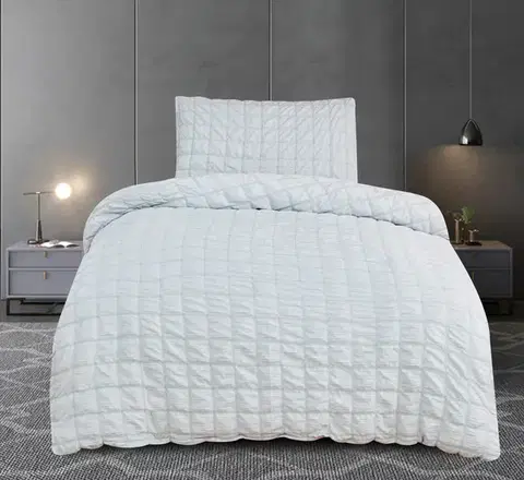 Obliečky Krepové obliečky polycotton Neapol sivé 200x140cm+90x70cm TiaHome