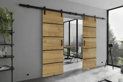 Posuvné dvere KIER Posuvné dvere LORNI PLUS DUO | 132 cm Farba: Dub craft zlatý