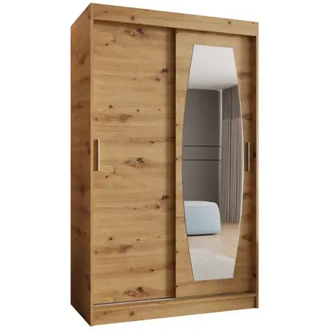 Šatníkové skrine Skriňa Rossa 120 artisan
