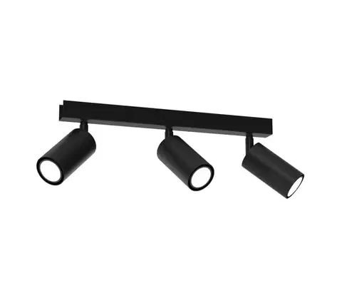 Svietidlá  Bodové svietidlo HUDSON 3xGU10/8W/230V čierna MLP8796