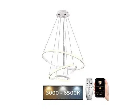 Svietidlá  LED Stmievateľný luster na lanku LED/90W/230V 3000-6500K + DO J4301/W