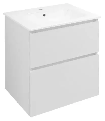 Kúpeľňový nábytok SAPHO - EZARA umývadlová skrinka 59,2x64x46cm, biela lesk EZ601-3030