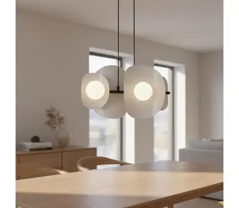 Svietidlá EMIBIG Luster na lanku ELEMENTI 4xG9/8W/230V sivá 1494/4
