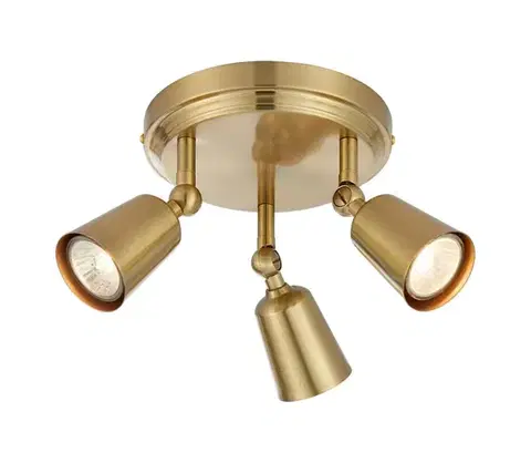 Svietidlá Markslöjd 108980 - Bodové svietidlo TINY 3xGU10/7W/230V mosadz 108980