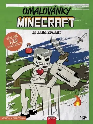 Pre deti a mládež - ostatné Omalovánky Minecraft se samolepkami - neuvedený,Roman Bureš