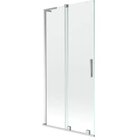 Sprchové dvere MEXEN/S - Velar L dvojkrídlová posuvná vaňová zástena 90 x 150, transparent, chróm 896-090-003-01-01