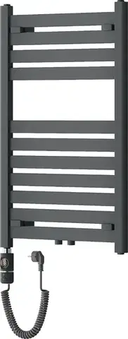 Radiátory do kúpeľne MEXEN/S - Urán radiátor + vykurovacia tyč 800 x 500 mm, 600 W, antracit W105-0800-500-2600-66