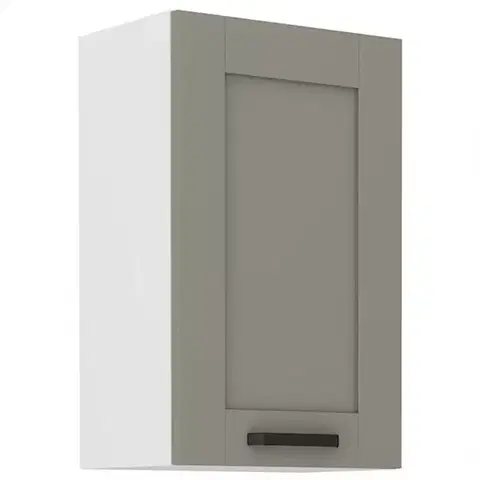 Kuchynské skrinky visiace Kuchynská skrinka Luna claygrey/biela 45G-72 1F