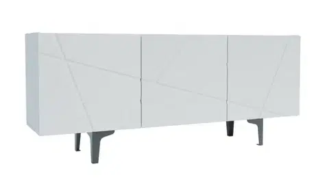 TV stolíky FANCY TV stolík, biely