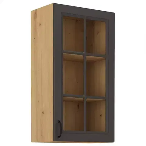 Kuchynské skrinky visiace Kuchynská skrinka STILO grafit mat/artisan 40gs-90 1f