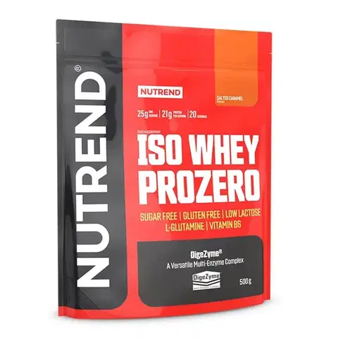 Proteíny Nutrend ISO WHEY Prozero 500 g slaný karamel