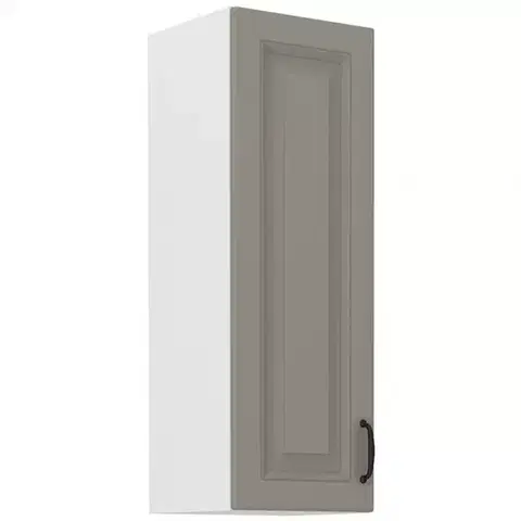 Kuchynské skrinky visiace Kuchynská skrinka Stilo claygrey/biely 30g/90 1f