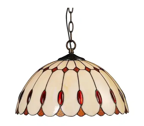 Svietidlá Prezent   - Luster na reťazi TIFFANY 2xE27/60W/230V 