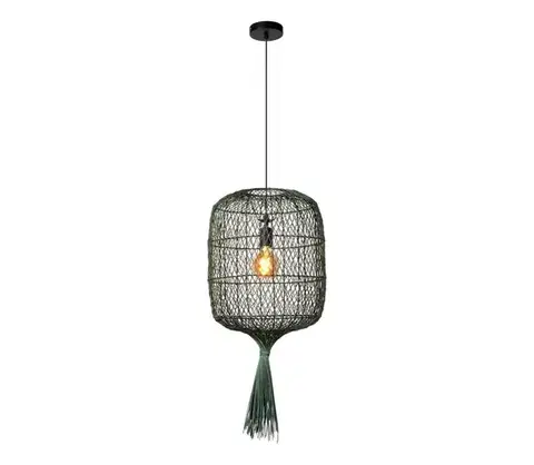 Svietidlá Lucide 03436/40/33 - Luster na lanku GARVE 1xE27/40W/230V zelená 03436/40/33