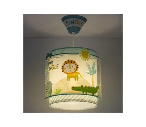 Svietidlá Dalber D-76112 - Detský luster MY LITTLE JUNGLE 1xE27/15W/230V 76112M