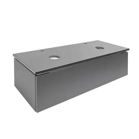 Kúpeľňový nábytok Kúpeľňová skrinka s kamennou doskou SAT Feel 120x30x46 cm antracit mat SATFEEL120ANTTK SATFEEL120ANTTK
