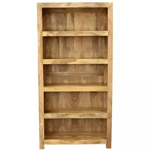 Knižnice Knižnica Hina 90x180x35 z mangového dreva
