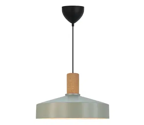Svietidlá Nordlux - Luster na lanku ELVAS 1xE27/60W/230V pr. 37,5 cm zelená 2512033023