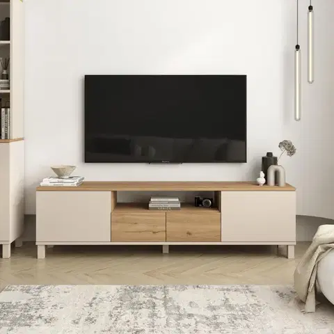 TV stolíky ROMA TV stolík na nožičkách, sepet/coast
