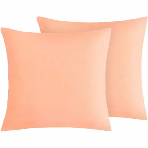 Obliečky Bellatex Bavlnené obliečky na vankúše, oranžové,45 × 45 cm, 2 ks, 45 x 45 cm