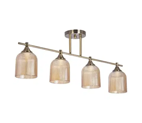 Svietidlá  Luster na tyči 4xE14/60W/230V mosadz W-N6215/4