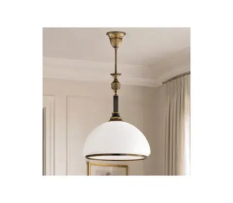 Svietidlá BRILAGI - Luster na tyči TAURUS 1xE27/15W/230V pr. 40 cm bronz 2158