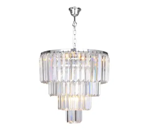 Svietidlá Zuma Line 17106/4+1-CHR - Krištáľový luster na reťazi AMEDEO 5xE14/40W/230V 17106/4+1-CHR