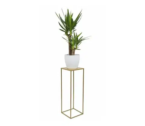 Stojany na kvetiny HowHomely Stojan na kvety 70x24 cm zlatá 10-1363/70/-zloty