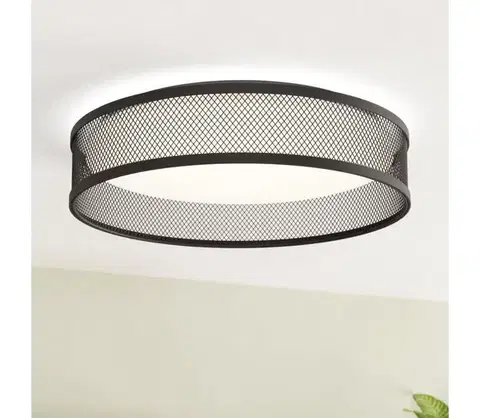 Svietidlá Eglo 900795 - LED Stropné svietidlo LUPPINERIA LED/20W/230V čierna 900795