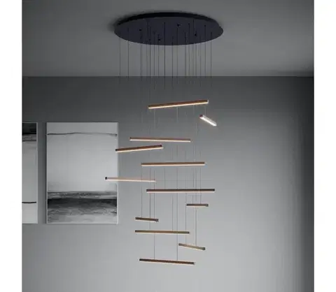 Svietidlá Eglo 390351 - LED Stmievateľný luster na lanku LINDOZA 12xLED/8,4W/230V 3000K 390351