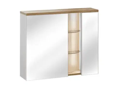 Skrinky do kúpeľne ArtCom Zrkadlová skrinka BAHAMA White 841 | 80 cm