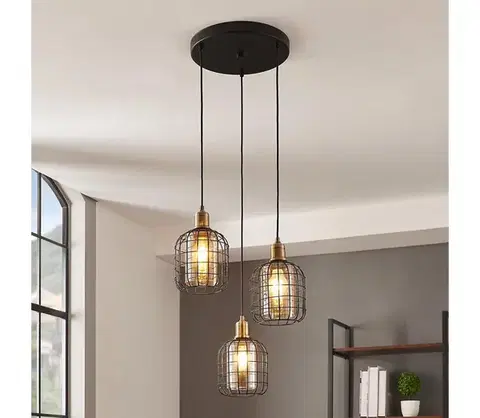 Svietidlá Eglo 43499 - Luster na lanku CHISLE 3xE27/40W/230V 43499