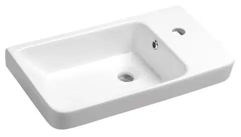 Sanitárna keramika SAPHO - LUXA Keramické umývátko 55x30cm, biela 11054