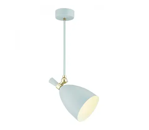 Svietidlá Argon 4685 - Luster na tyči CHARLOTTE 1xE27/15W/230V modrá/zlatá 4685