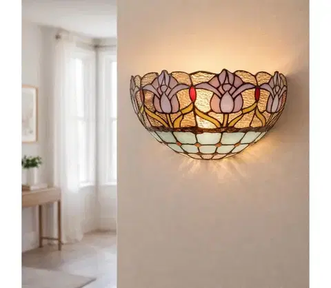 Svietidlá BRILAGI - Tiffany vitrážné nástenné svietidlo LORAS 1xE14/40W/230V 63011