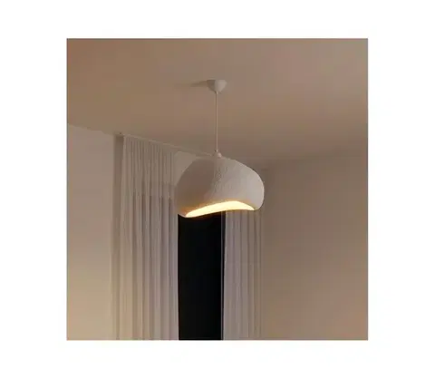 Svietidlá BRILAGI - Závesné svietidlo na lanku WABI SABI 1xE27/40W/230V priemer 42 cm biela 118OPV1208