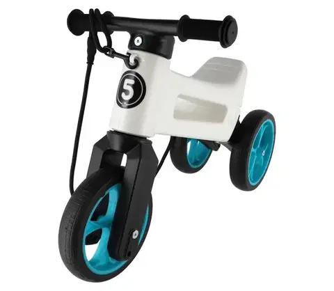 Odrážadlá Funny Wheels - Odrážadlo 2v1 RIDER SUPER SPORT biela/čierna/modrá 11404497