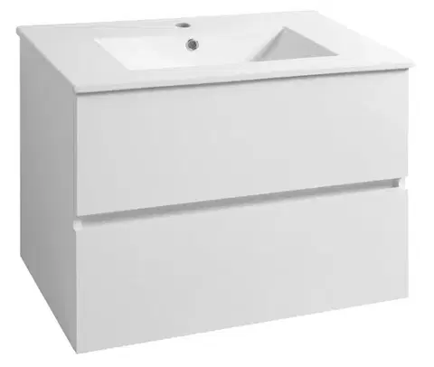 Kúpeľňový nábytok AQUALINE - PANEDA umývadlová skrinka 79,5x55x45,2cm, biela PN280