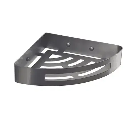 Svietidlá Gedy - Rohová polica do sprchy SMART 21x4,5 cm metalická sivá 247981