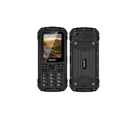 Predlžovacie káble Evolveo - StrongPhone Q1 vodotesný Dual SIM telefón čierny SGP-Q1-BK