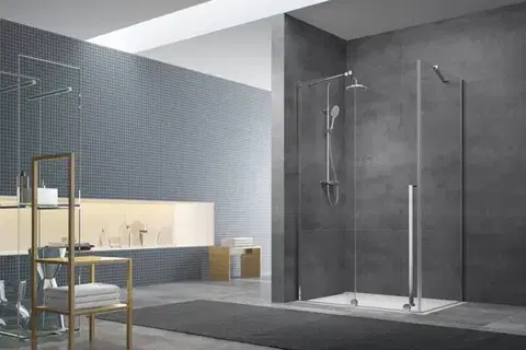 Sprchovacie kúty Bočná zástena k sprchovým dverám 87,5 cm SAT Walk-In Xmotion SATWIXMSTENA90CR SATWIXMSTENA90CR