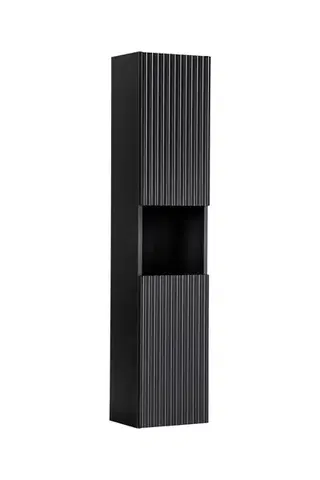 Skrinky do kúpeľne ArtCom Vysoká skrinka do kúpeľne NOVA Black 80-03-2D