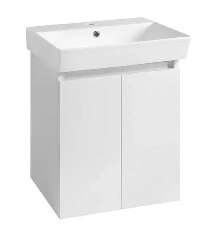 Kúpeľňový nábytok AQUALINE - PANEDA umývadlová skrinka 45x55x34,2cm, biela PN245