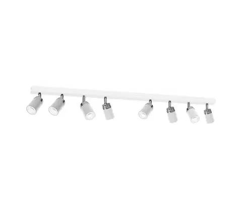 Svietidlá  Bodové svietidlo RENO 8xGU10/8W/230V biela/chróm 5141