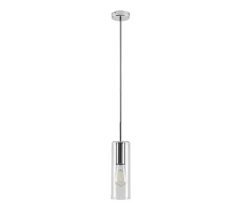 Svietidlá Rabalux 72048 - Luster na lanku ESTA 1xE27/40W/230V číra/chróm 72048